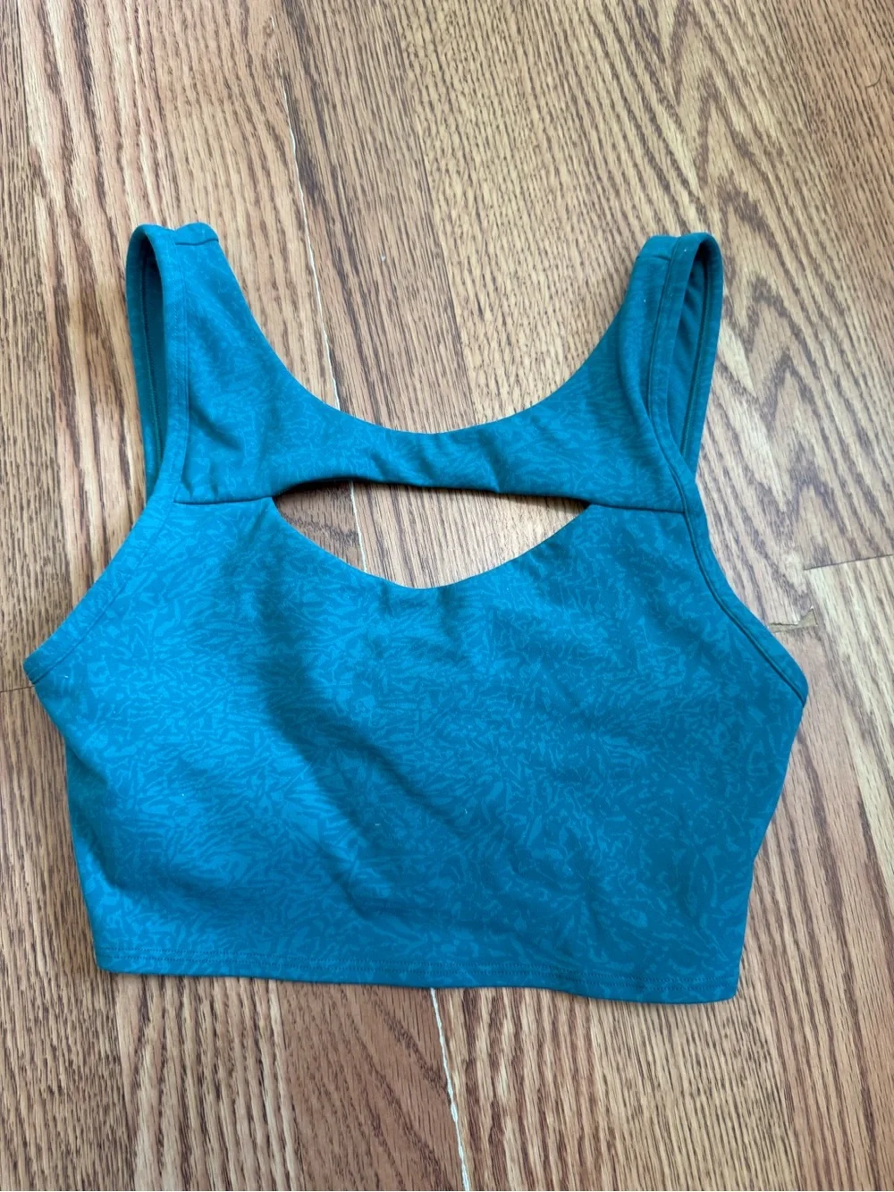 Lululemon Everlux Cut-Out Train Bra*Medium Support,B/C Cups Crunch Teal Lagoon